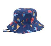 Uv Sonnenhut Baby Junge - Cap Jungen - Kleinkind Eimerhut mit Cartoon Motiv Dinosaurier Motiv für Jungen und Mädchen breite Krempe zum Spielen im Freien (Blue5 4 8 Jahre)