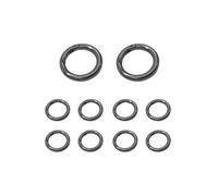 uvbws 10 Stück 1,9 cm Metallfeder-O-Ring, runder Schlüsselanhänger-Clip, Geldbörsen-Hardware, DIY-Handwerk, verwendet als Ersatz für den Feder-Schlüsselanhänger mit Geldbörsenriemen