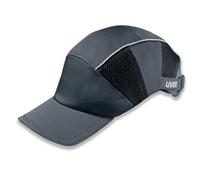 uvex Anstoßkappe u-cap premium mit langem Schirm - unisize grau/schwarz 52 cm - 64 cm - 9794300