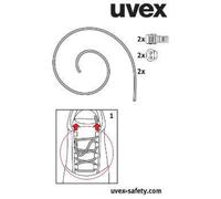 uvex Elastiksenkel - Set für uvex 1, uvex motion style und uvex xenova atc schwarz - 9591000