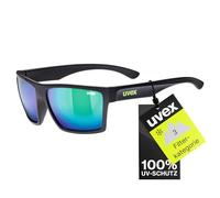 Uvex LGL 29 Sonnenbrille, black matt/green, one size