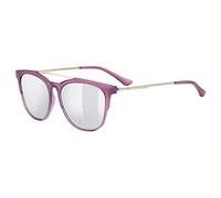 Uvex LGL 46 - Sonnenbrille für Damen und Herren - starker Schutz vor Sonnenstrahlung - inkl Schriftzug auf den Bügeln - rose matt/silver - one size