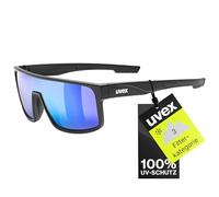 Uvex - LGL 51 Mirror Cat. 3 - Sonnenbrille grau (Black Matt)