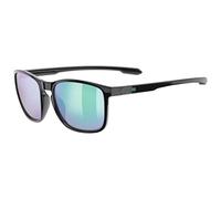 Uvex LGL 52 Sonnenbrille, black/mirror green, one size