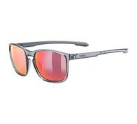 Uvex LGL 52 Sonnenbrille, smoke/mirror red, one size