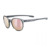 uvex LGL 54 smoke - MIRROR pink, Sonnenbrille für sportliche Lifestyle-Liebhaber, 100% UVA-, UVB- und UVC-Schutz bis 400 nm und klare Sicht