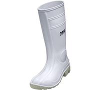 Uvex Nora Gummistiefel 94756 - Sicherheitsstiefel S5 SRC - Weisse Arbeitsstiefel fur Damen Herren - Wasserdichte, Hohe Arbeitsschuhe mit Stahlkappe - Weiß - Grosse 37