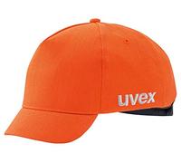 Uvex U-Cap Sport Hi-Viz Anstoßkappe - Kurzer Schirm - Warnorange - 52-54 cm 52-54 cm