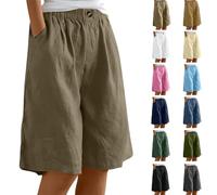 Uwdiohq Angebote des Tages Heute Blitzangebote Shorts Damen Sommer High Waist Jeans Women's Lockere High Waist Freizeit Kurze Wandershorts Damen Grau Sonderangebote Schnäppchen