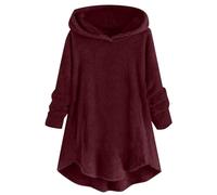 Uwdiohq Damen Billige Leichter Hoodie Pullover Elegant Winter Weste Lang Mit Kapuze Hoody Sweatshirt Sweatjacke XXL Grosse Groessen Mein Bestellung Sale