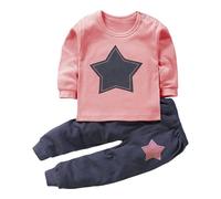 Uwdiohq Damen Langärmlige Oberteile und Hosen mit Animal-Print für, und Mädchen, lockerer -Anzug für 0 bis 9 Baby Mädchen Kleidung Joggi 24