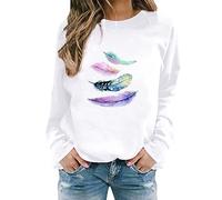 Uwdiohq Day Prime 2024 Angebote Weisser Pullover Ohne Kapuze Damen Sweatshirt Damen Hell Dicken Pullover Damen Sport Langarmshirt Damen Sweatjacke Maedchen 170 Sale Angebote Bestellung