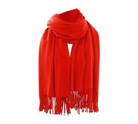 Uwdiohq Einfarbiger, Hängender Haar-Modeschal, Vielseitiger Und Warmer Schal Für Damen Handpapier Tücher (Rd1, One Size) Halswärmer Herbst Geschenkidee Baumwollschal Halstuch Orange