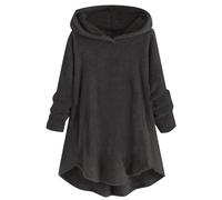 Uwdiohq Flauschige Hoodie Damen Pullover Kaschmir Cardigan Mit Kapuze Sweatshirt Glitzer Kuschelige Sweatjacke Meine