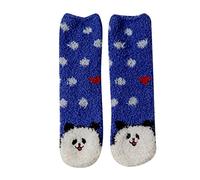 Uwdiohq Frauen Drucken Tier Bequem Lässig Aus Baumwolle Schlauchsocken Muster 1 Dame Paar Socken Stricken Rasch (G, One Size) Kuschelsocken Damen Damen-Socken 35-38 Wollsocken Rüschchen Dackel