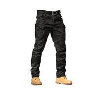 Uwdiohq Herren Cargo Hose Chino Hose mit Taschen Camouflage Freizeithose Stretch Jogginghose für Männer Lange Baumwolle Outdoor Pants Vintage Camouflage Elastische Taille Arbeitshose LT23