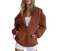 Uwdiohq Hoodie Damen er Kapuzenpullover Pullover Mit Kapuze Sweatshirt V Ausschnitt Sweatjacke Lang
