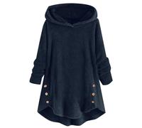 Uwdiohq Hoodie Mit Hasenohren Warme Pullover Damen Winter Shirts Kapuze Women's Hoodies Sweatshirts Sweatjacke Kurz