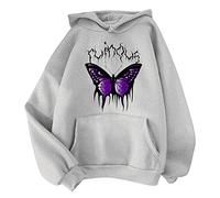 Uwdiohq Hoodies Fuer Damen Baumwolle Kapuzenpullover Gruen Sweatshirt Gelb Weihnachtspullover 3D Sweatjacke Groesse 52 Oversize Hoody Mit Kapuze Cozy Hoodie Reisverschluß Business Pullover Rot Weiß