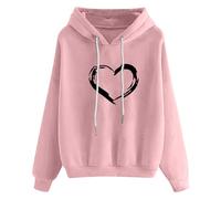 Uwdiohq Kleider Brauner Hoodie Damen Pinke Pullover Damen Longpullover Mit Kapuze Baseball Sweatshirt Damen Sweatjacke Maedchen 134 Damen Fleecejacke Ohne Kapuze