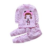 Uwdiohq Langärmlige Oberteile und Hosen mit Animal-Print für, und Mädchen, lockerer -Anzug für 0 bis 9 Baby Mädchen Kleidung Jogginganzug Mädchen