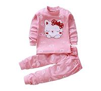 Uwdiohq Langärmlige Oberteile und Hosen mit Animal-Print für, und Mädchen, lockerer -Anzug für 0 bis 9 Baby Mädchen Kleidung Jogginganzug Mädchen