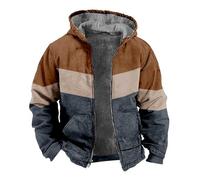 Uwdiohq Men'S Winter With Double Breast Pockets And Fleece Freizeit Herren (Brown, Xs) Daunenjacke Down Jacket Men Winterjacke 4Xl Warm Leder Lange Wintermantel Grau Vintage Herrenjacke