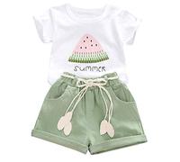 Uwdiohq Outfits-Brief Mädchen Töpfe + Kurze Hosen Kinder Baby-Kleidung Jogginganzug 140 Kinderkleidung Mädchen 92 98 Babybody Mit Spruch Tante Baby Sachen Fue