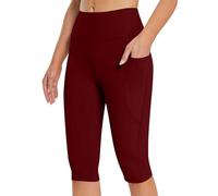 Uwdiohq Sale Angebote Leggings Für Damen 3/4 Baumwolle Blau Yogahose Damen Hohe Taille Damen Caprihose Weiß Damen Radlerhose 3/4 Gymnastikhose Frauen Sport Shorts Damen Kurz Mein Bestellung Sale