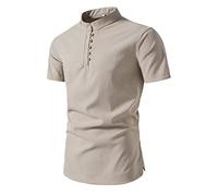 Uwdiohq Single Day 2025 Angebote Leinen Poloshirt Herren Leinenhemd Weiß Kurzarm Herrenhemd Mit Stehkragen Hemd Slim Fit Tshirt Langarm My Orders