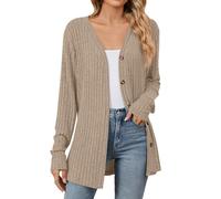 Uwdiohq Strickjacke Damen Gelb Strickjacken Mit Reissverschluss Graue Blazer Sportlich Bekleidung Übergangsjacke Kurzblazer Western Jacke Anzug Elegant Wollmantel Bordeaux Gewachste Leinenblazer