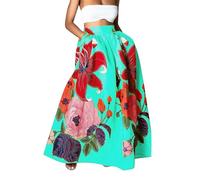 Uwdiohq Tages Angebote Sale Damen Rock Mit Blumendruck Hohe Taille Langer Maxirock Rock Lang Damen Sommer Elegant Frauen Loose Große Größen Röcke Mode Drucken Teenager So Sonderangebote Schnäppchen