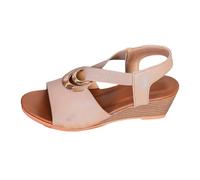 Uwdiohq Wander Sandalen Damen, Arch Support Mit Orthopädische Schuhe Sommermode Damen (Khaki, 43) Outdoor Damenschuhe Für Sehr Geschwollene Füße Weisse Ortho Sun Orthopedic Sandals Women 41