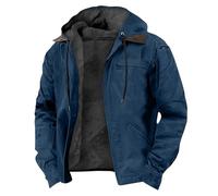 Uwdiohq Winter Herren Steppjacke Einfarbig Warm Reißverschluss Kapuze Mantel Lederoptik Schwarz (B, S) Leichte Daunenjacke Winterjacke Boss Braun Wintermantel Slim Fit Lang Mit Vintage Janker