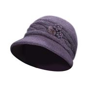 Uwdiohq Wintermütze Mit Ohrenklappen Wintermuetze Jungen 7 Jahre Mütze Mädchen 2 Strickmuetze Damen Wolle Graue Bommelmuetze