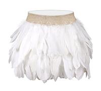 Uwdiohq Women's Masquerade Stage Costume Performance Skirt 80Er Jahre Tutu Rock Für Erwachsene (White, Xs) Tüllrock Pink Große Größen Mini Ballettrock Fransenrock Schwarzer Spitzenrock Weißer