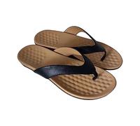 Uwdiohq Zehentrenner Damen Frühling Und Große Flache -Flock-Damenhausschuhe Mit Flachem, Europäische Amerikanische Lässige Clip-Toe-Strandschuhe (Black, 43) Flip Flops Fußbett Sandalen Cross