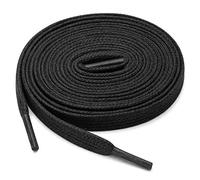 uxcell 2 Paare Gewachste Baumwolle Flasche Schnürsenkel für Lederstiefel Schwarz 140 cm