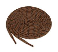 uxcell 3 Paare Kern Rutschfest Verschleißfeste Runde Schnürsenkel für Wanderschuhe Rot Braun Schwarz 120 cm