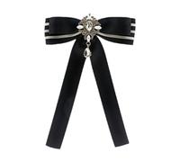 UxicRuya Krawattennadel Aus Band, Vorgebundene Fliege, Hemddekoration, Krawatte, Anzugbrosche, Kleidung, Accessoires, DIY, Schwarz