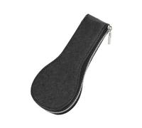 UxicRuya Uhrengehäuse mit einem Fach, Uhrenbox, gepolstertes Innenzubehör, Uhren-Organizer, einzelne Uhrenbox, Beutelhalter, Uhren-Aufbewahrungsbox, Schwarz