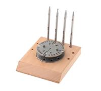 UxicRuya Uhrenwerkzeug für Uhrmacher, Unruhwellenwerkzeug mit Holzsockel, Uhrenentferner, Uhrenfederwerkzeug