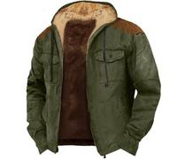 UXSELKCD Herren jacken, Herren Steppmantel, m, 2 stück regenponcho, grüner Mantel, regenponcho mit, Herrenjacke aus samt mit Stehkragen und Baumwolle, Long Coat Men, übergangsjacke 176