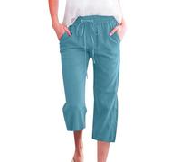 UXSELKCD Leinenhose Damen Hosenanzug Damen festlich elegant Sporthose Sommerhose Hosen Pants Leinenhose Wanderhose Damenhosen Sommer Hosenrock Hose