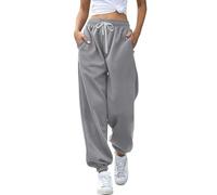UXSELKCD sportleggins Damen lang, Damen Sommerhosen leicht, pliseehose, bauchweghose, Baumwoll Leggings, Baggy Sweatpants, Jogginghose Baggy, Track Pants, & Fitness Clothing, Freizeit