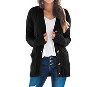 UXSELKCD strickjacke damen lang, oversized, strandkaftan, damenjacken frühjahr elegant, tunika strand damen, bikini überwurf, weisse spitze, kleider für hochzeitsgäste, cardigan rosa