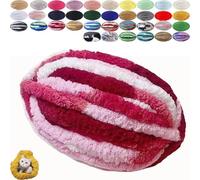 uyeoco Dicke Wolle Garn 250g Sperrige Armstricken Wolle Soft Arm Knitting Grobstrick Weiches Wollgarn zum Häkeln für Decke Perfekt zum Weben von Haustier Nest Decken(8@,10 roll(2500g))