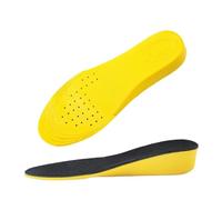 UYFRD 2 Paar unsichtbare Einlegesohlen zur Erhöhung der Höhe für Damen und Herren, Fersenliftung, gelbe Schuhe, Sohlenpolster, atmungsaktiv, stoßdämpfend, Fußpflegekissen (Höhe 3,5 cm, EU 41-44 (270