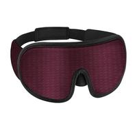 UYFRD 3D-Schlafmaske, blockierend, leicht, Schlafmaske für Augen, weiche Augenmaske für Reisen, Augenschatten, Nacht, atmungsaktive Augenbinde (rot)