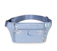 UYFRD Bauchtasche für Jungen und Mädchen, Reise-Bauchtasche, Geldgürtel, Wandern, Urlaub, lässig, wasserdicht, Brusttasche, Schultertasche, blau, Einheitsgröße